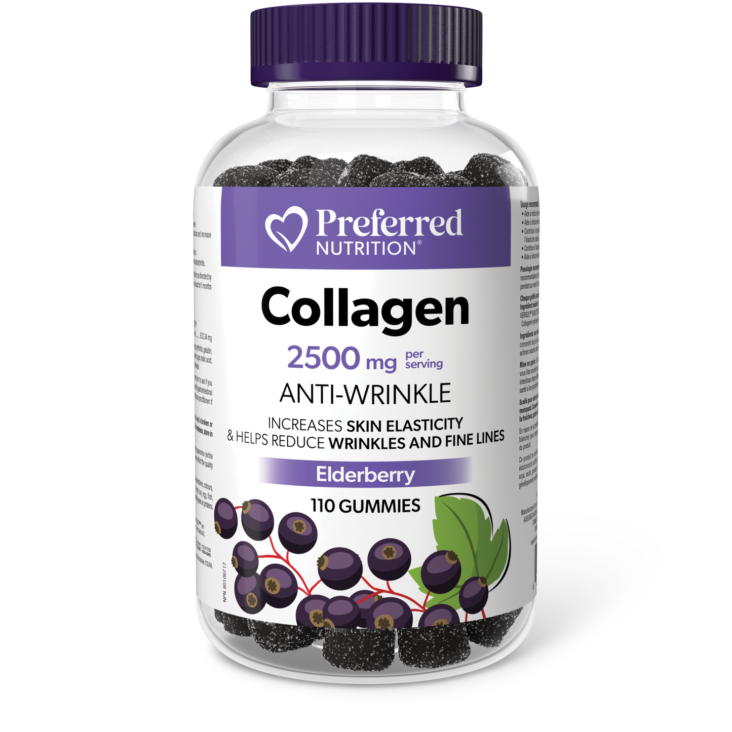 Collagen 2500 mg Elderberry 110 gummies