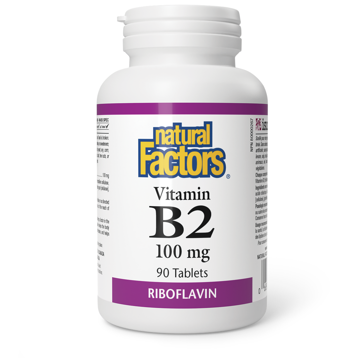 Vitamin B2 Riboflavin 100mg 90tabs