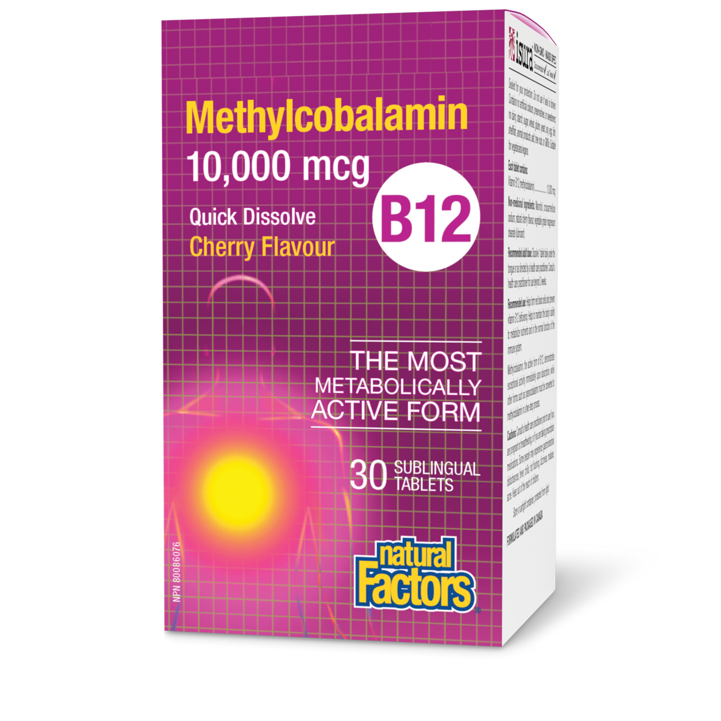 B12 Methylcobalamin 10,000mcg 30tabs