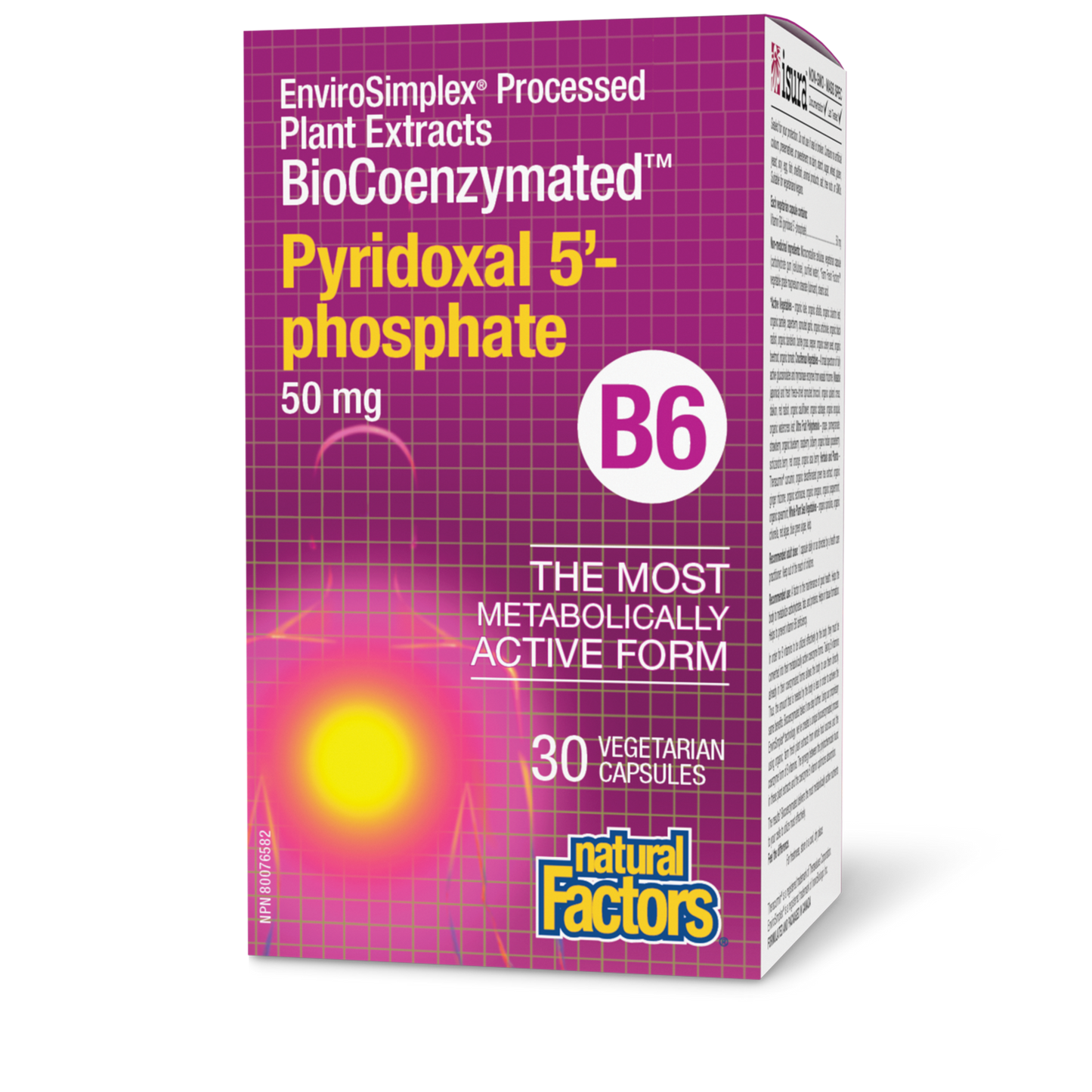Pyridoxal 5'-phosphate B6 50mg 30caps