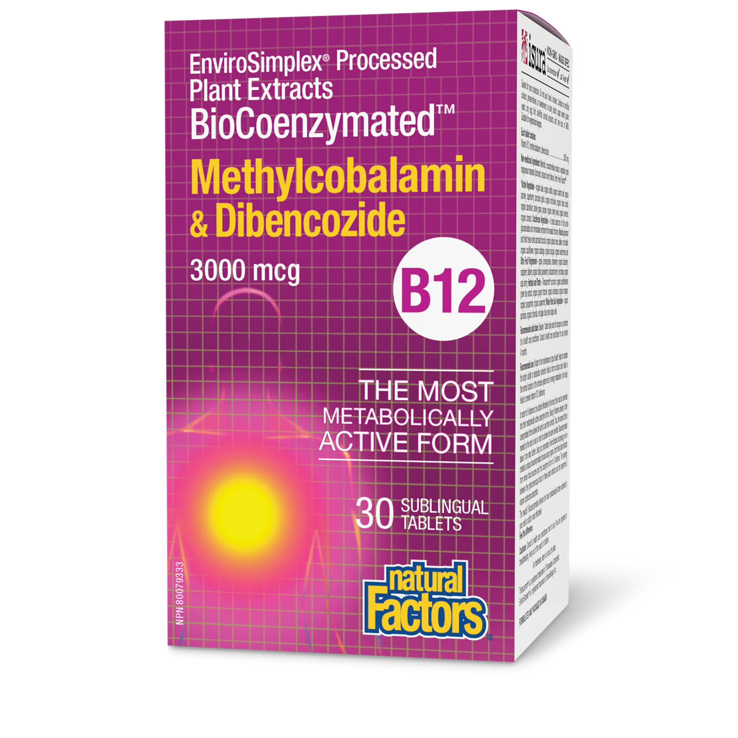 B12 Methylcobalamin 3000mcg 30tabs