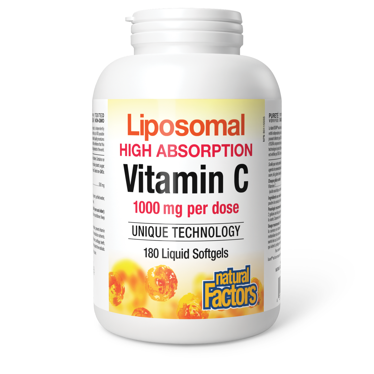 Liposomal Vitamin C 1000mg 180 gel caps