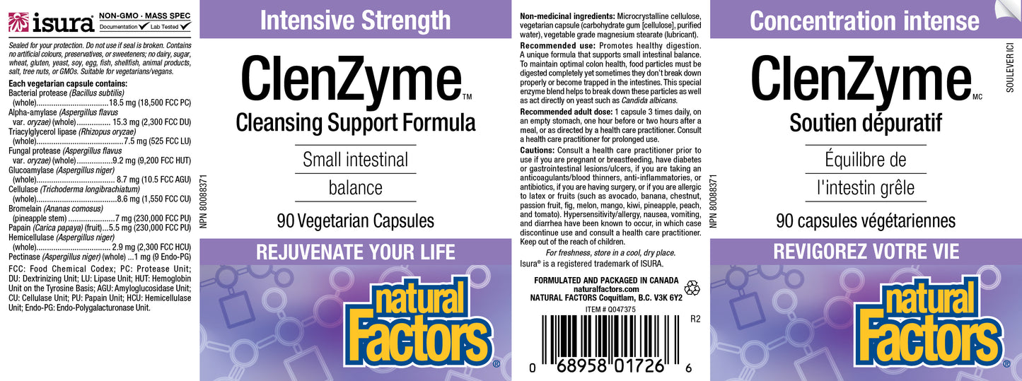 ClenZyme cleansing support formula 90caps