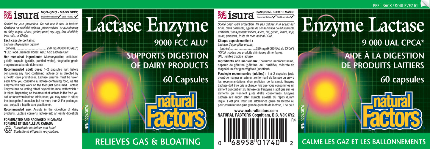 Lactase Enzyme 60 capsules