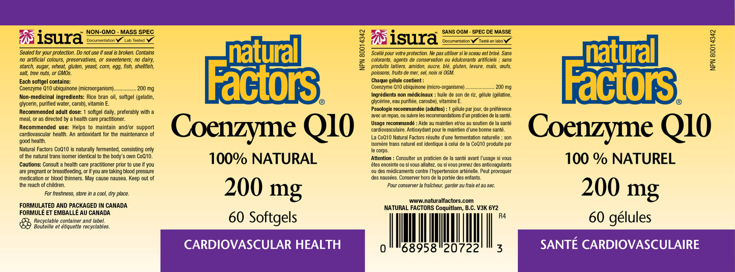 Coenzyme Q10 200mg 60softgels