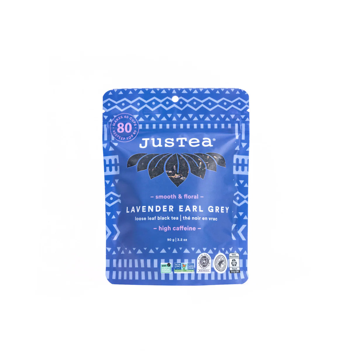 Lavender Earl Grey Stand-Up Pouch - 80 Cups Loose Leaf Tea