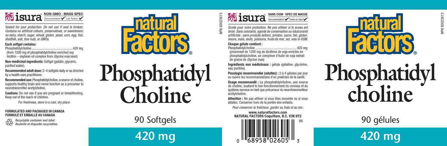 Phosphatidyl Choline 420mg 90softgels