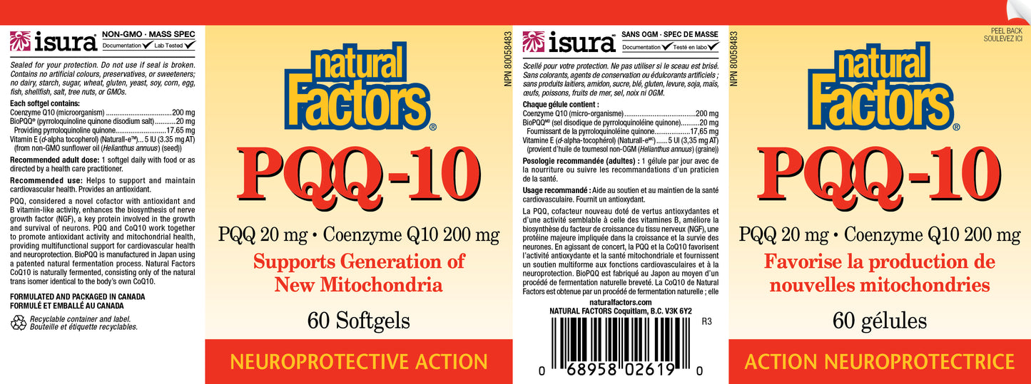 PQQ-10 60 softgels