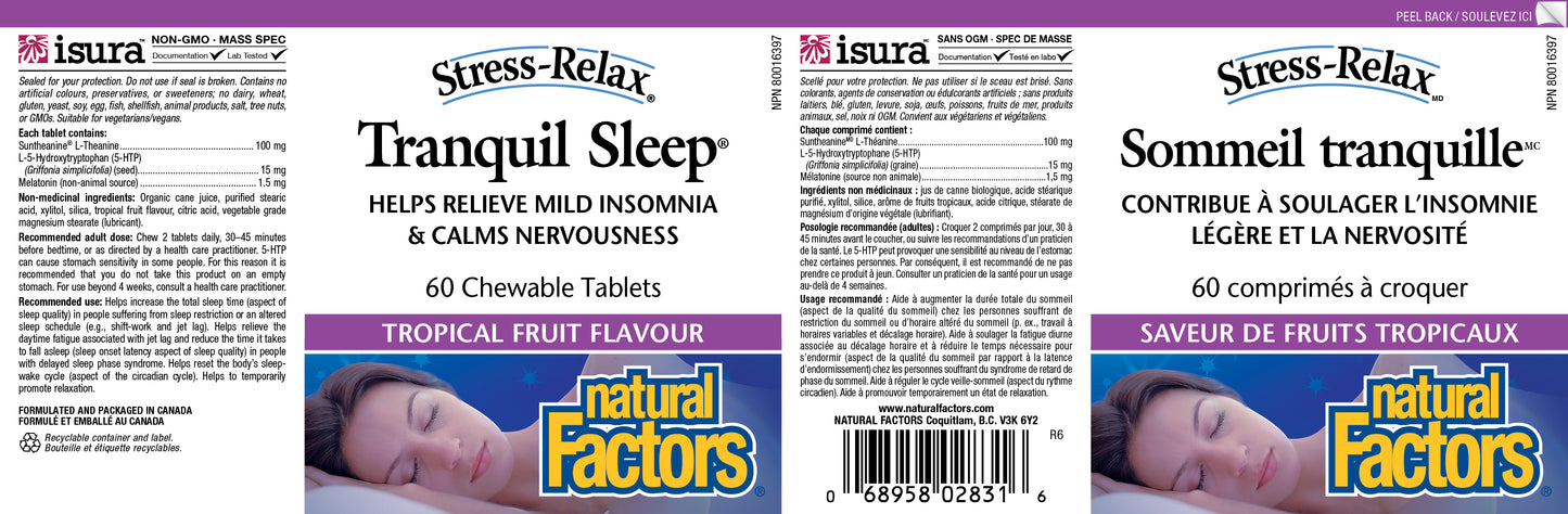 Tranquil Sleep 60 chewables