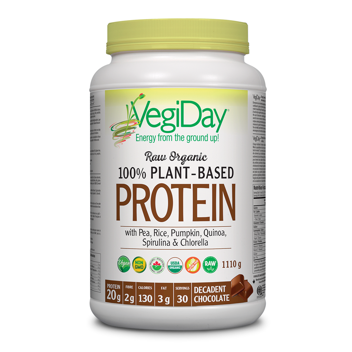 VegiDay Plant-Based Protein chocolate 1.1kg (1050g)