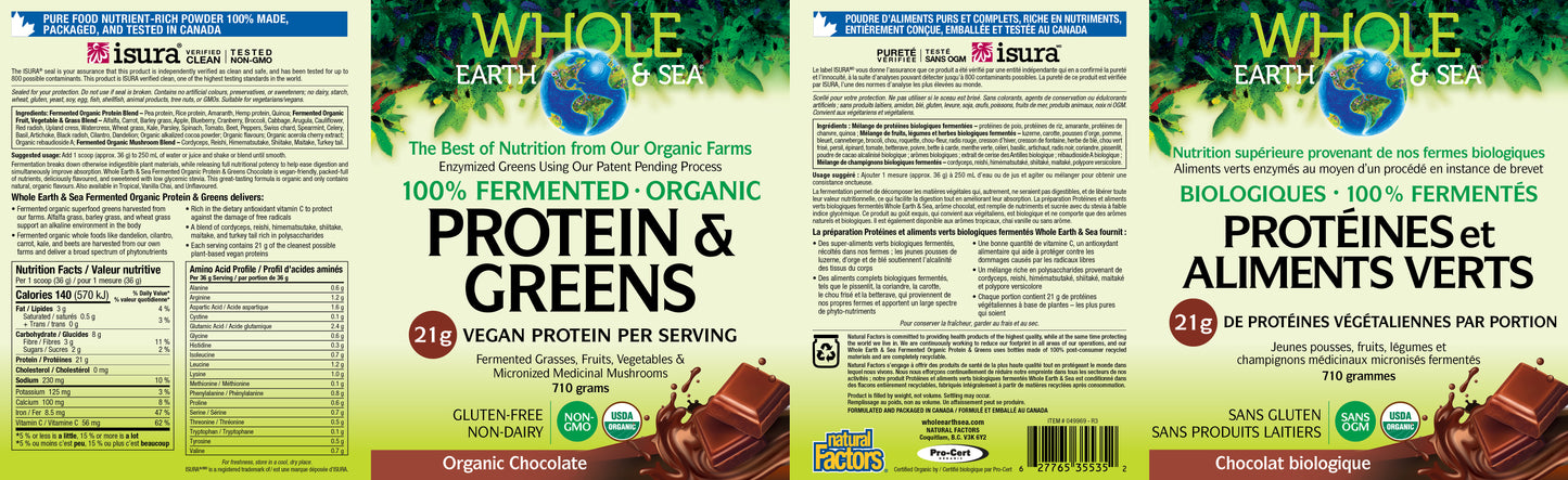 Fermented Protein & Greens chocolate 740g