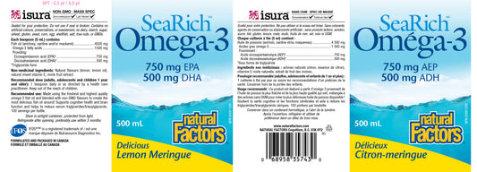SeaRich Omega-3 750EPA lemon 500ml