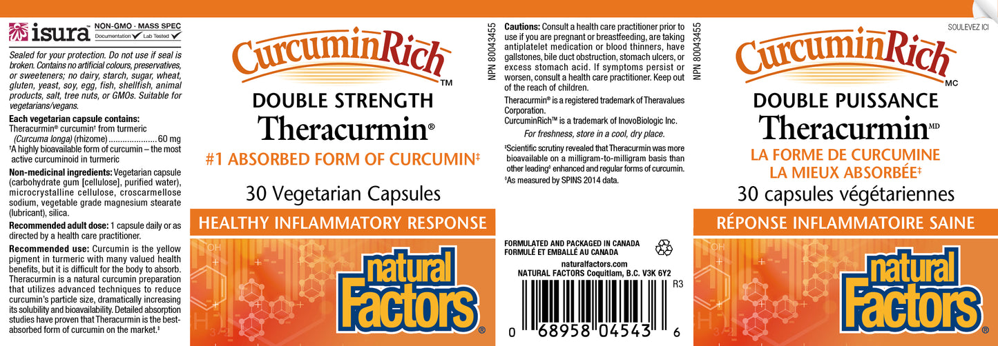 Theracurmin double strength 30caps