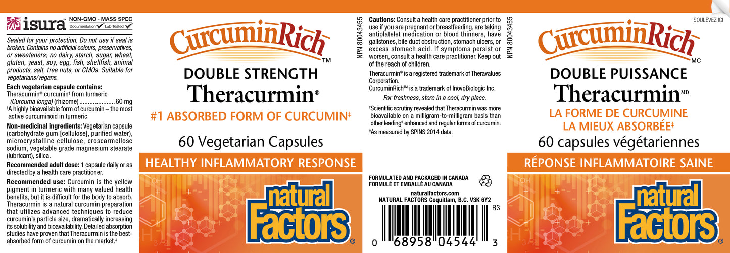 Theracurmin double strength 60caps