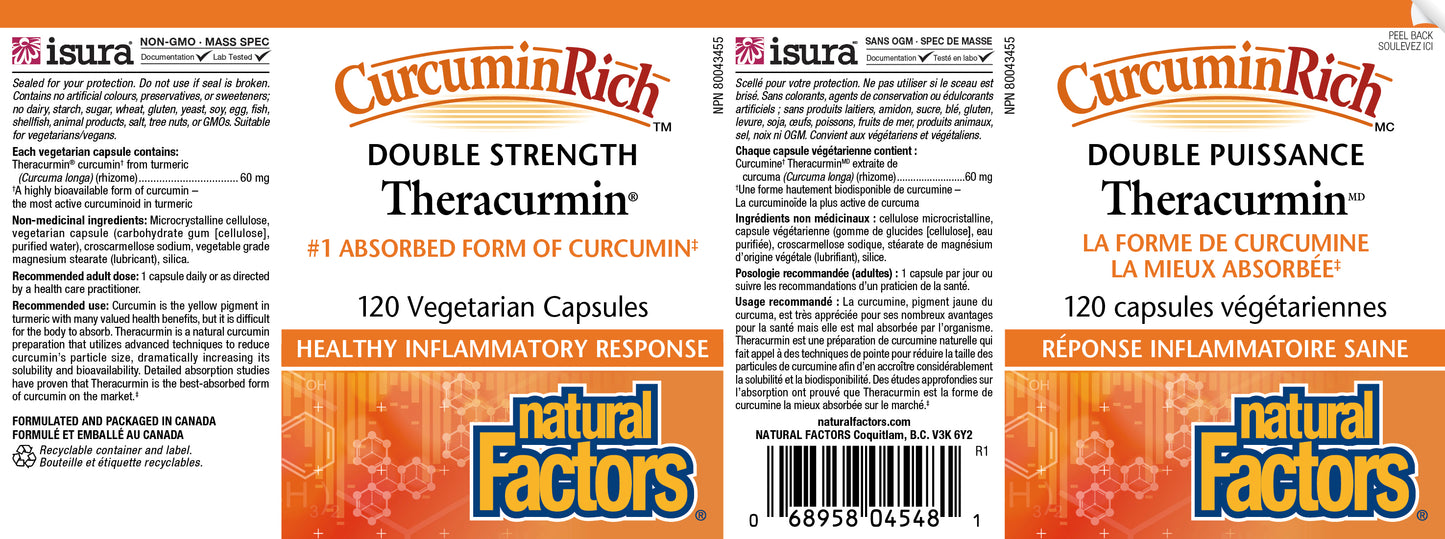 Theracurmin double strength 120caps