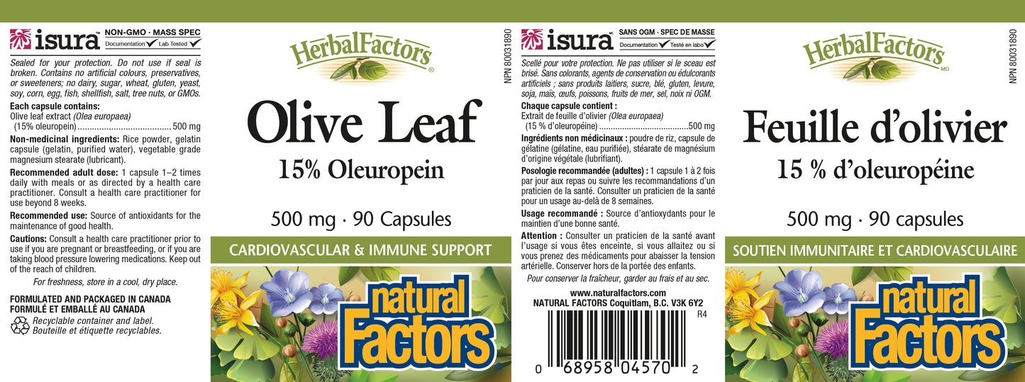 Olive Leaf 500mg 90caps