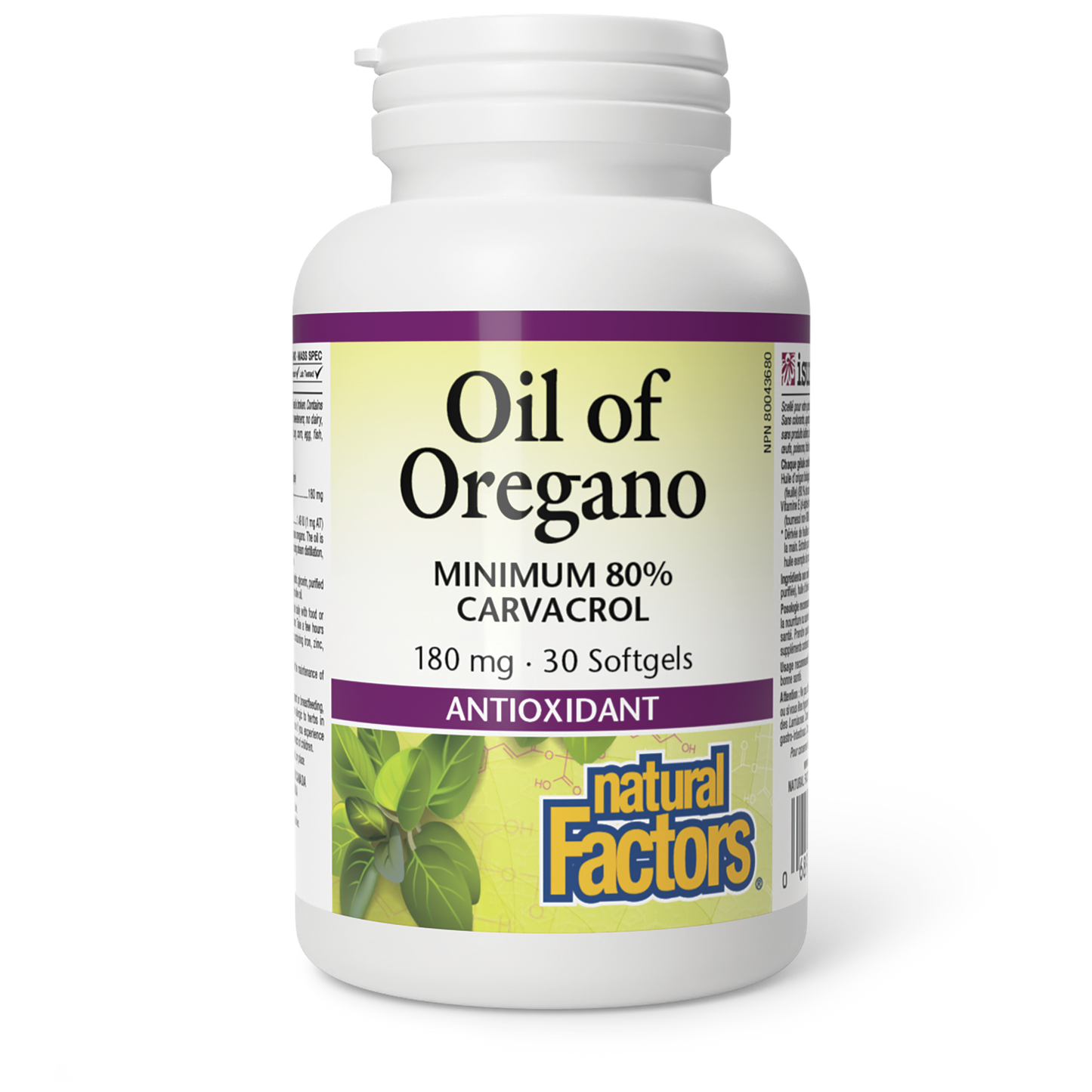 Oil of Oregano 180mg 30gels