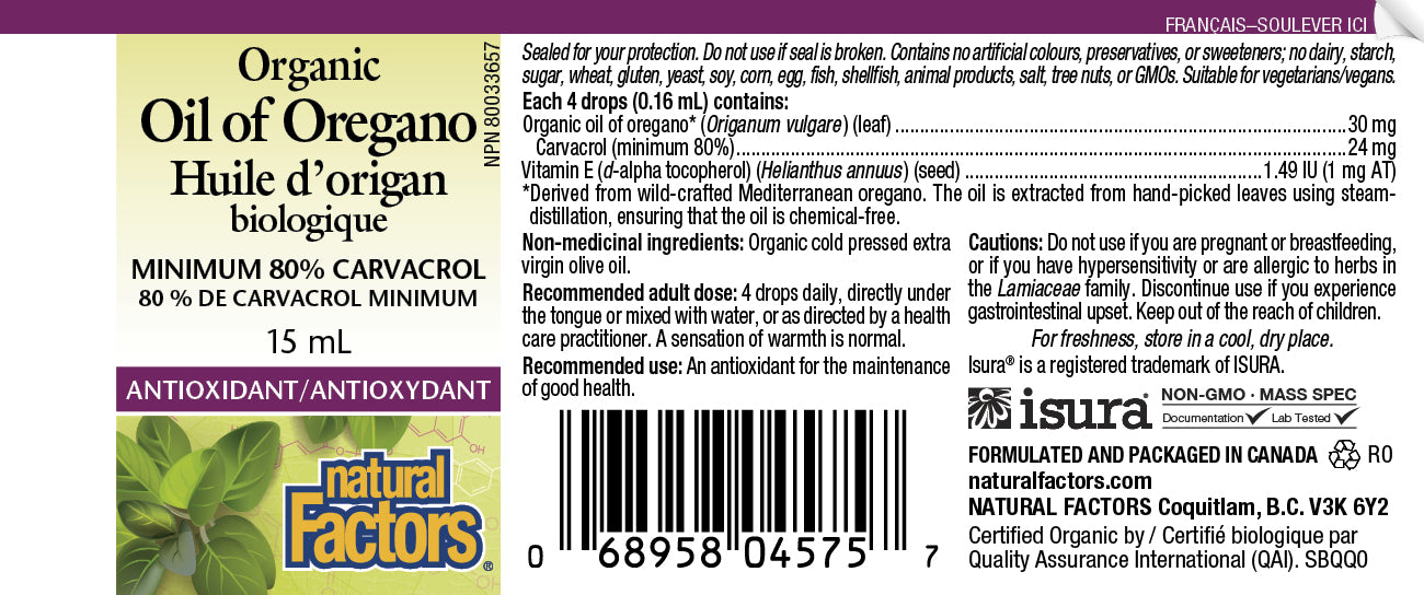 Oil of Oregano 15ml