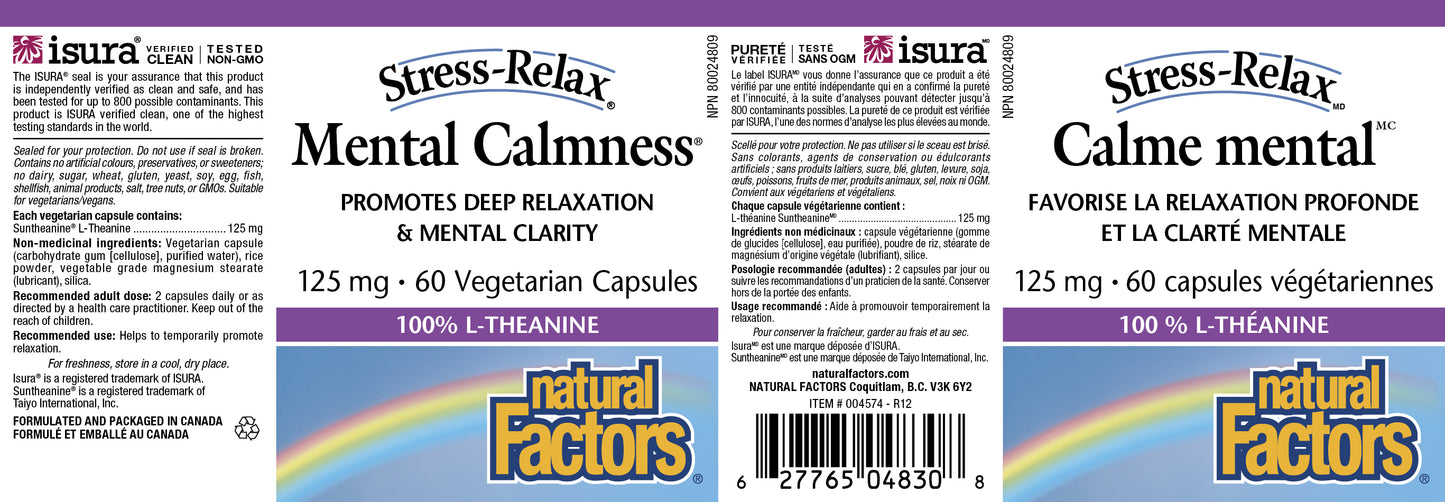 Mental Calmness 125mg 60caps