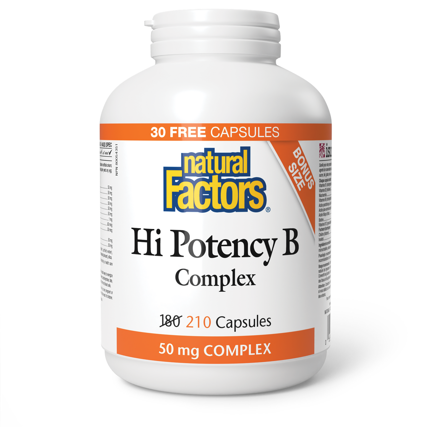Hi Potency B 50mg Complex 210caps