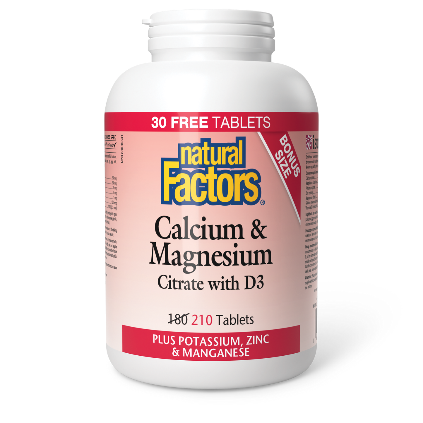 Calcium & Magnesium Citrate with D3 180tabs