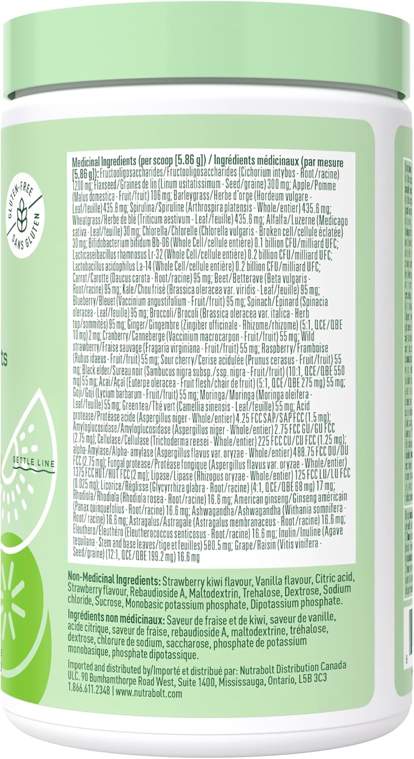 Bloom Greens & Superfoods strawberry kiwi 25 servings