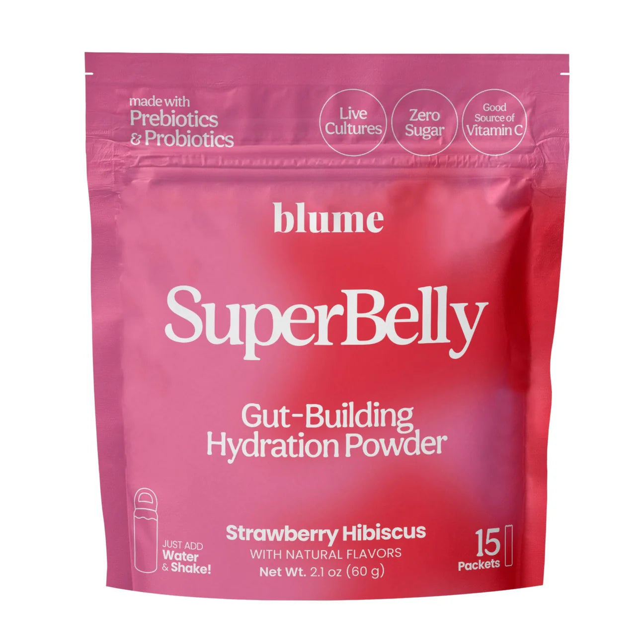 SuperBelly Strawberry Hibiscus 15 packets