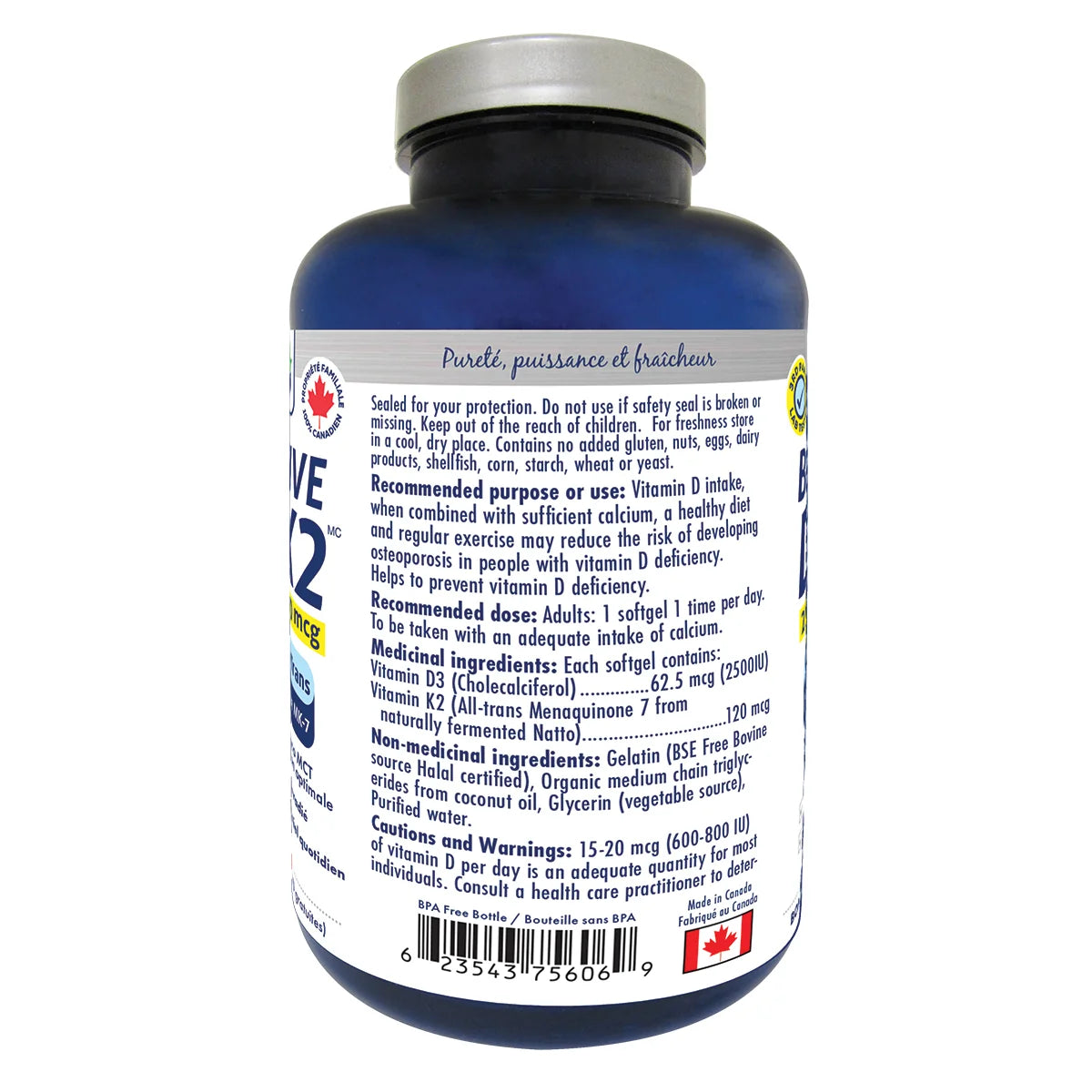 D3 2500 + K2 120 mcg 150 softgels