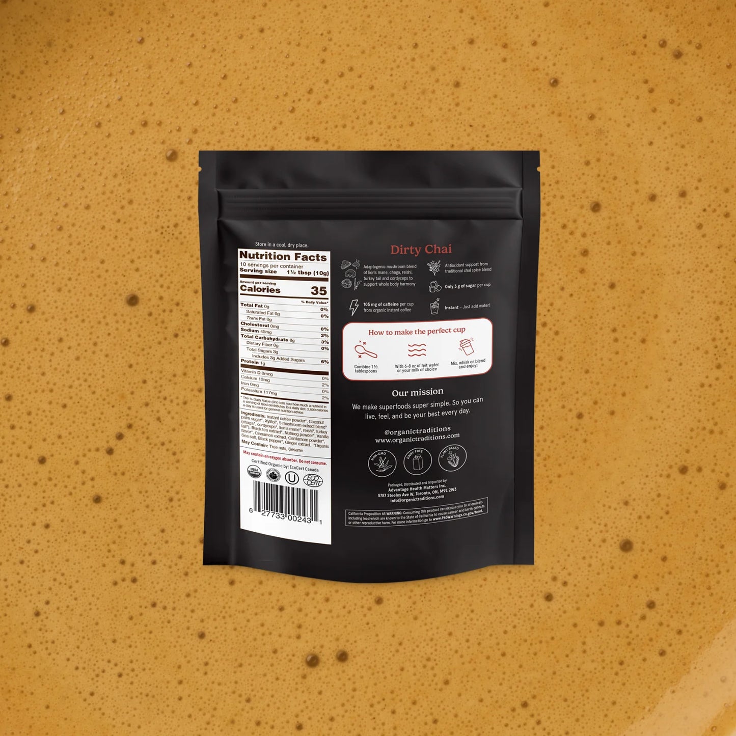 Dirty Chai 5 Mushroom Coffee Blend 100 g