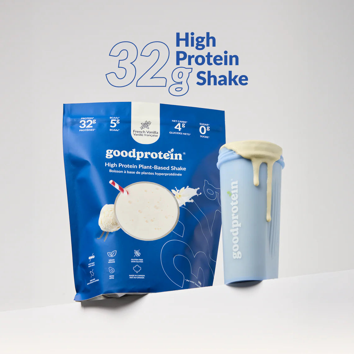 High Protein Plant Based Shake French Vanilla 470g