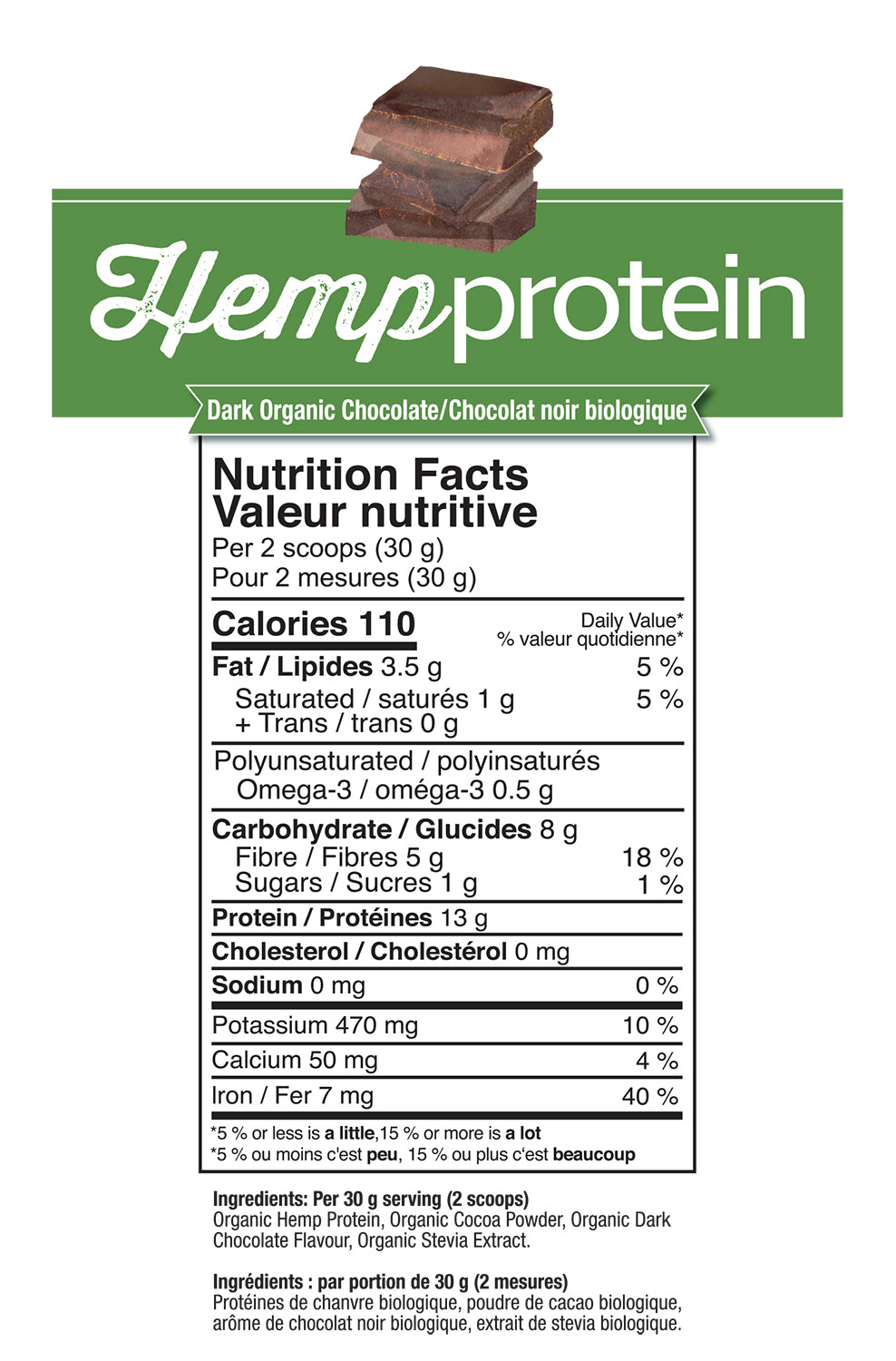 Hemp Protein Chocolate 400g