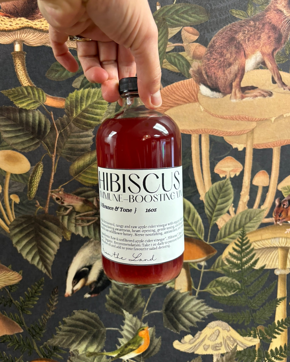Hibiscus Apple Cider Vinegar Tonic 16oz