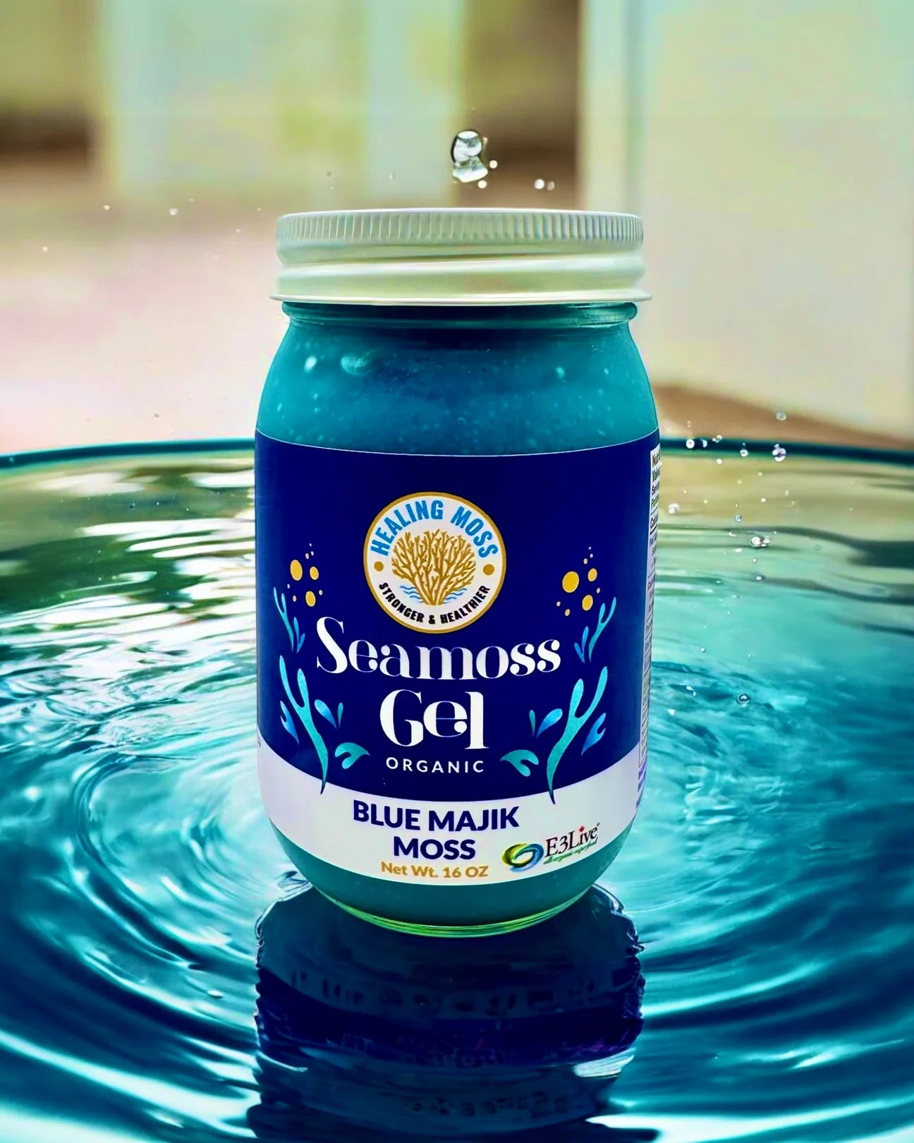 Seamoss Gel Blue Majik 16 oz