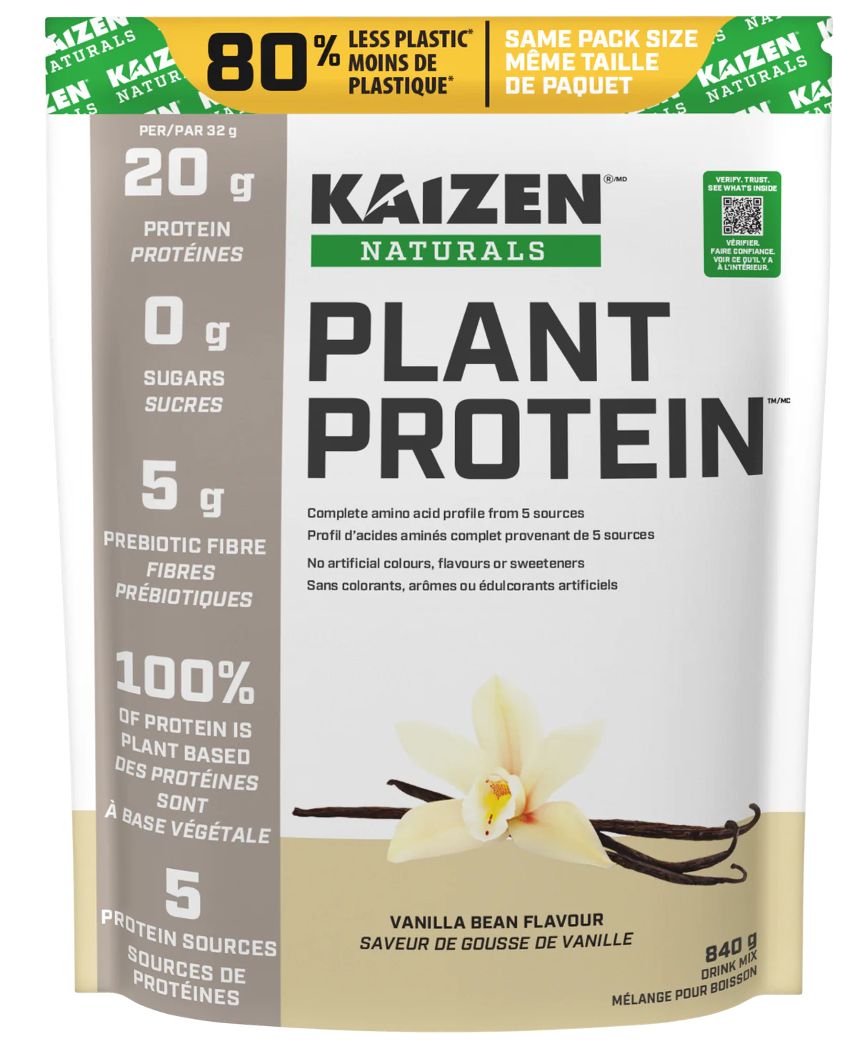 Plant Protein vanilla bean 840g