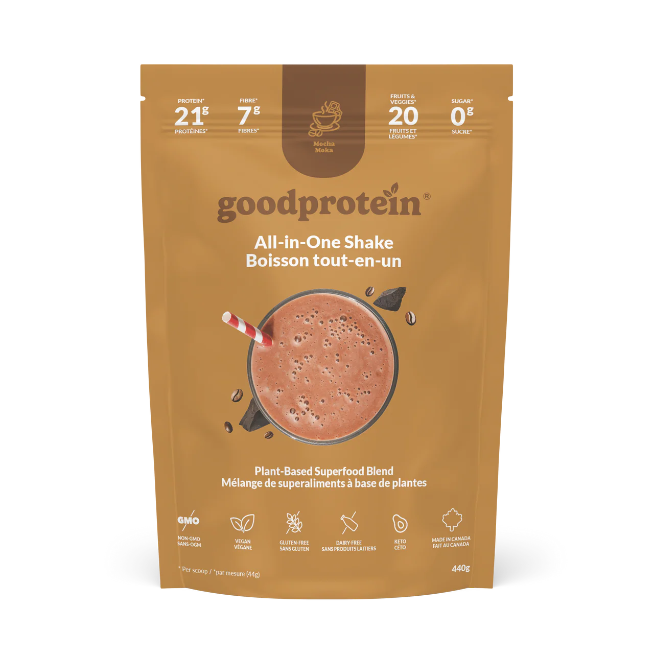 All in One Shake Mocha 440g