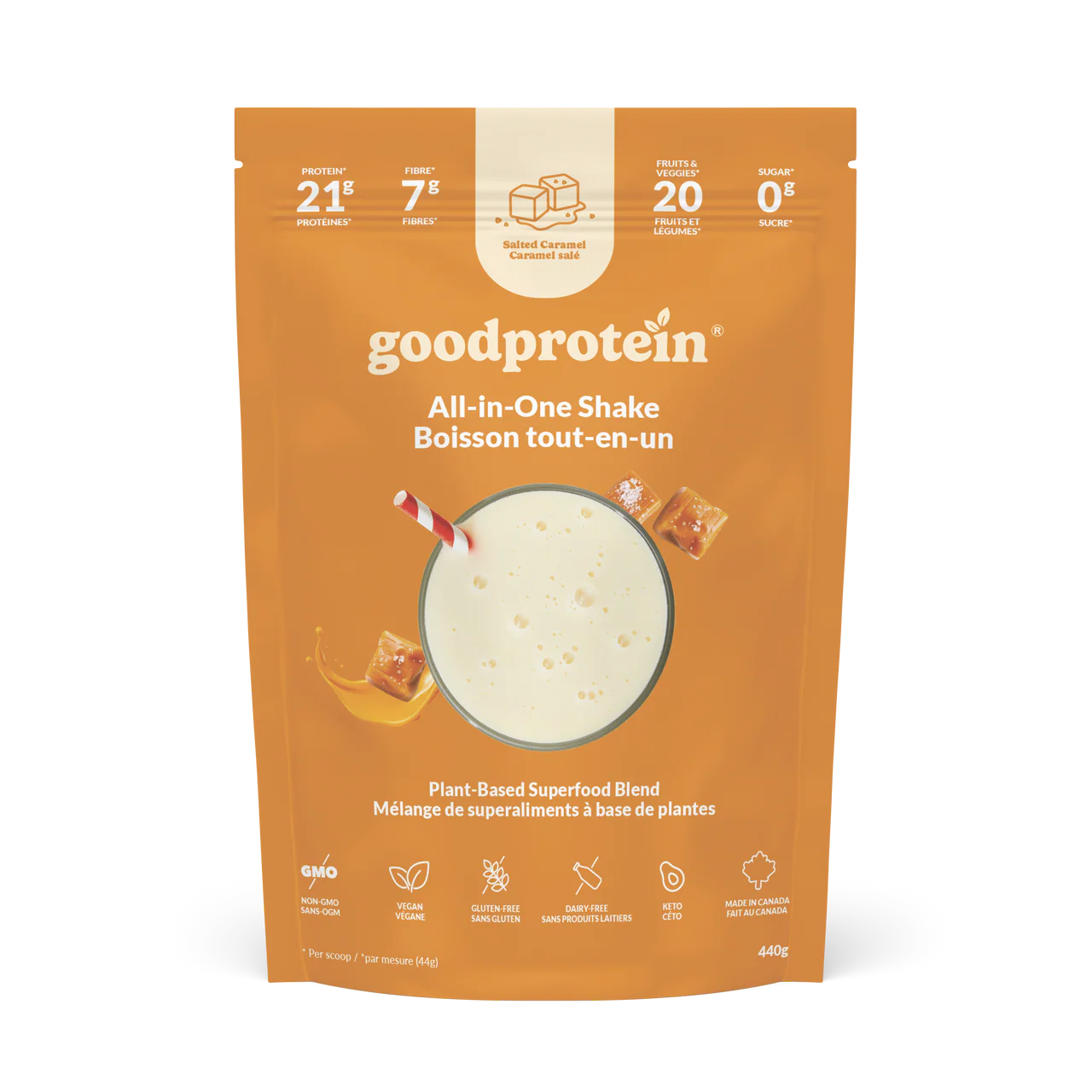 All in One Shake Salted Caramel 440g
