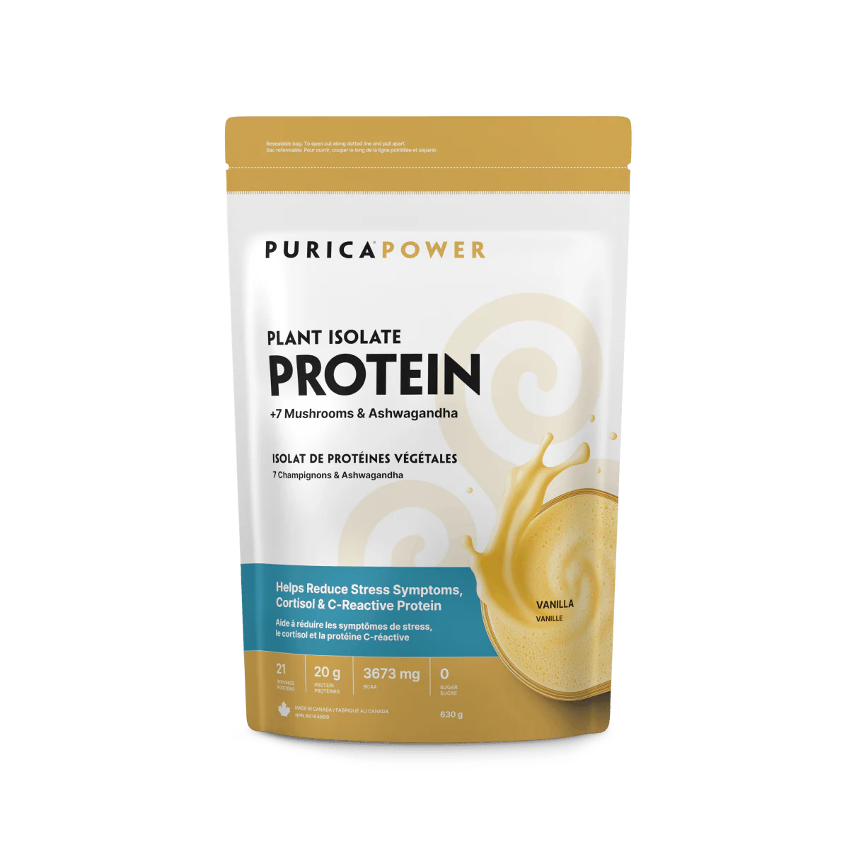 Plant Isolate Protein +7 Mushrooms & Ashwagandha Vanilla 630 g