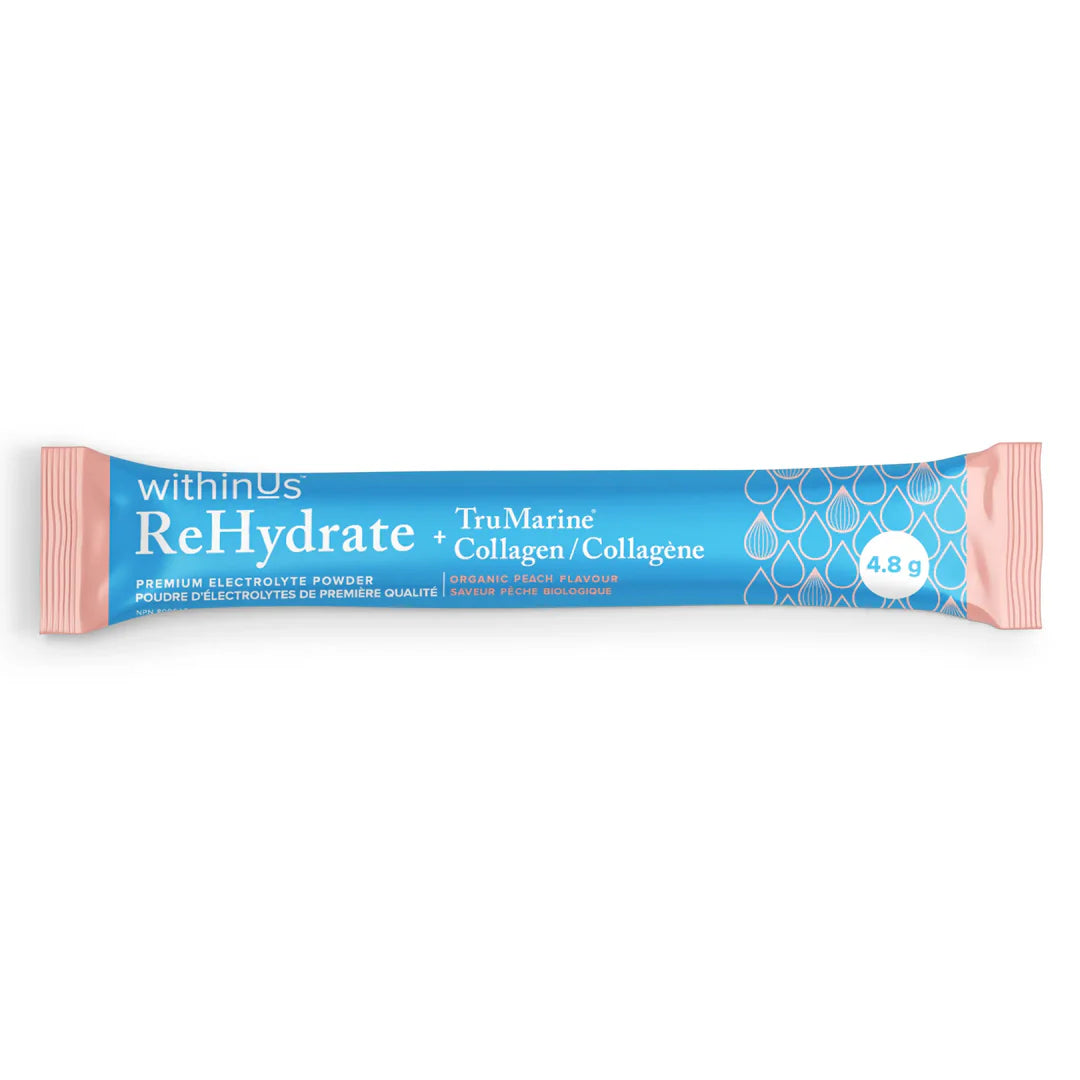 ReHydrate + TruMarine Collagen Peach 20 packets