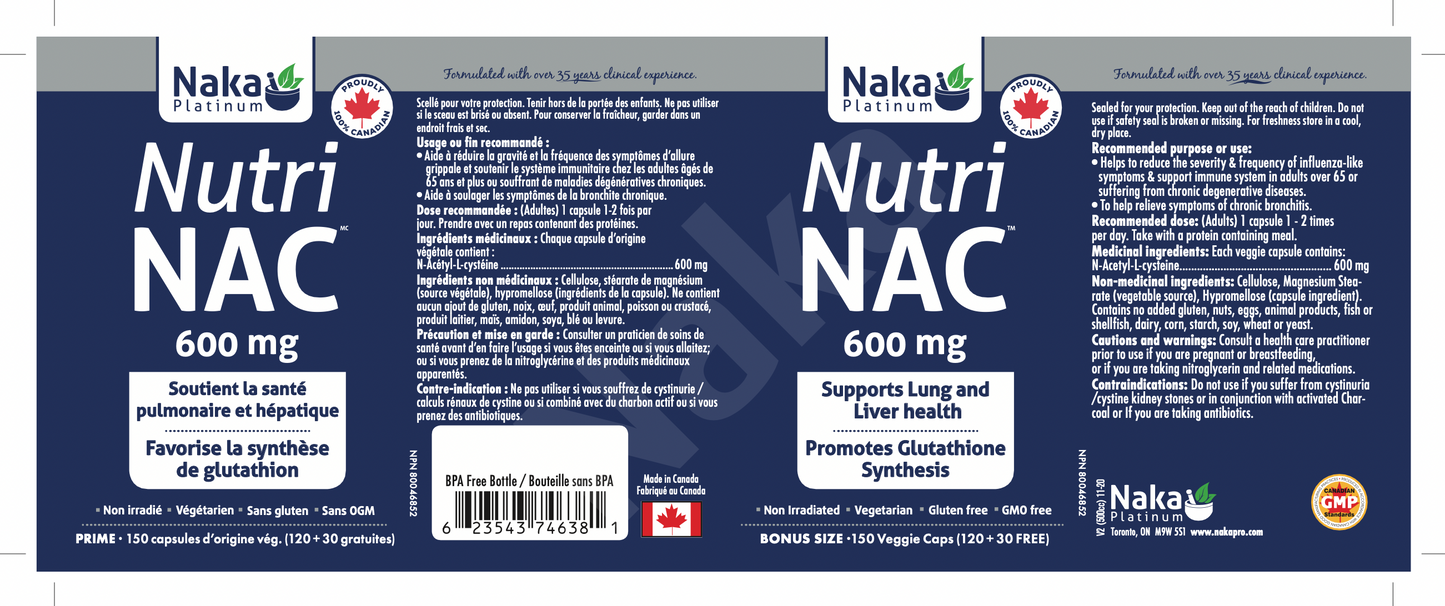 NAC 600mg 150caps