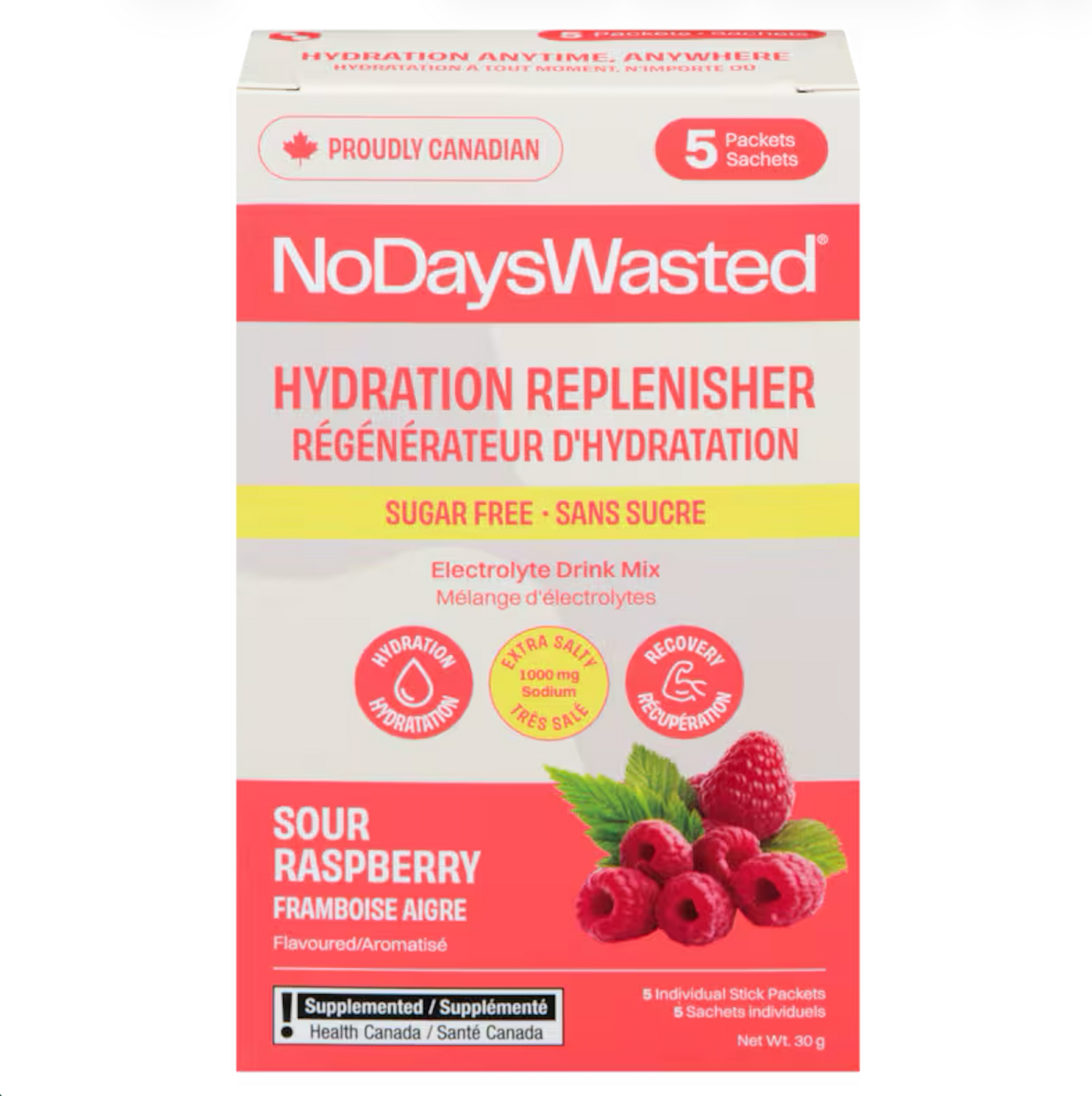 Hydration Replenisher Sour Raspberry 5 pack