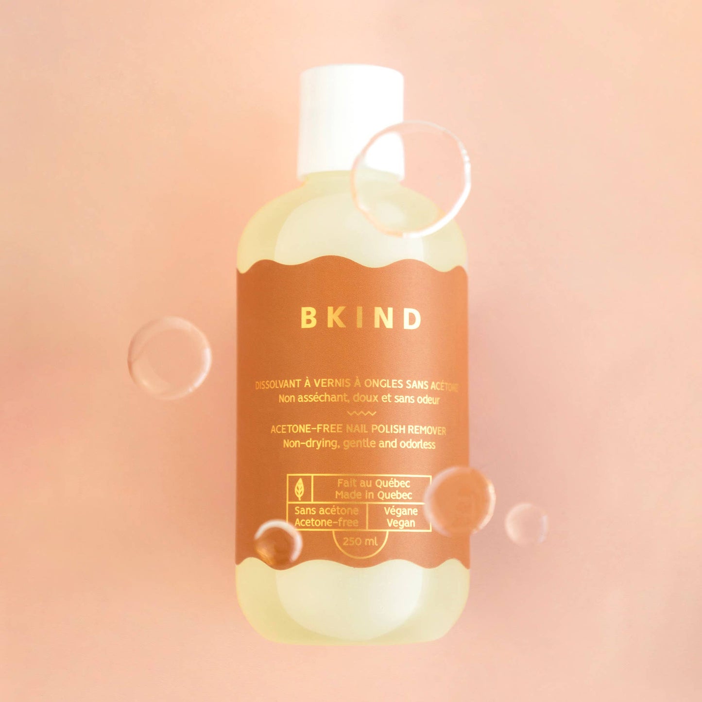 Acetone-free nail polish remover
