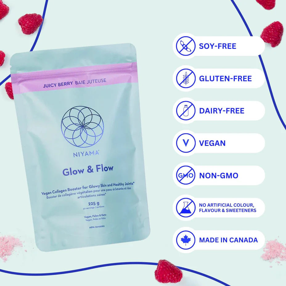 Glow + Flow Vegan Collagen Booster powder- 30 servings