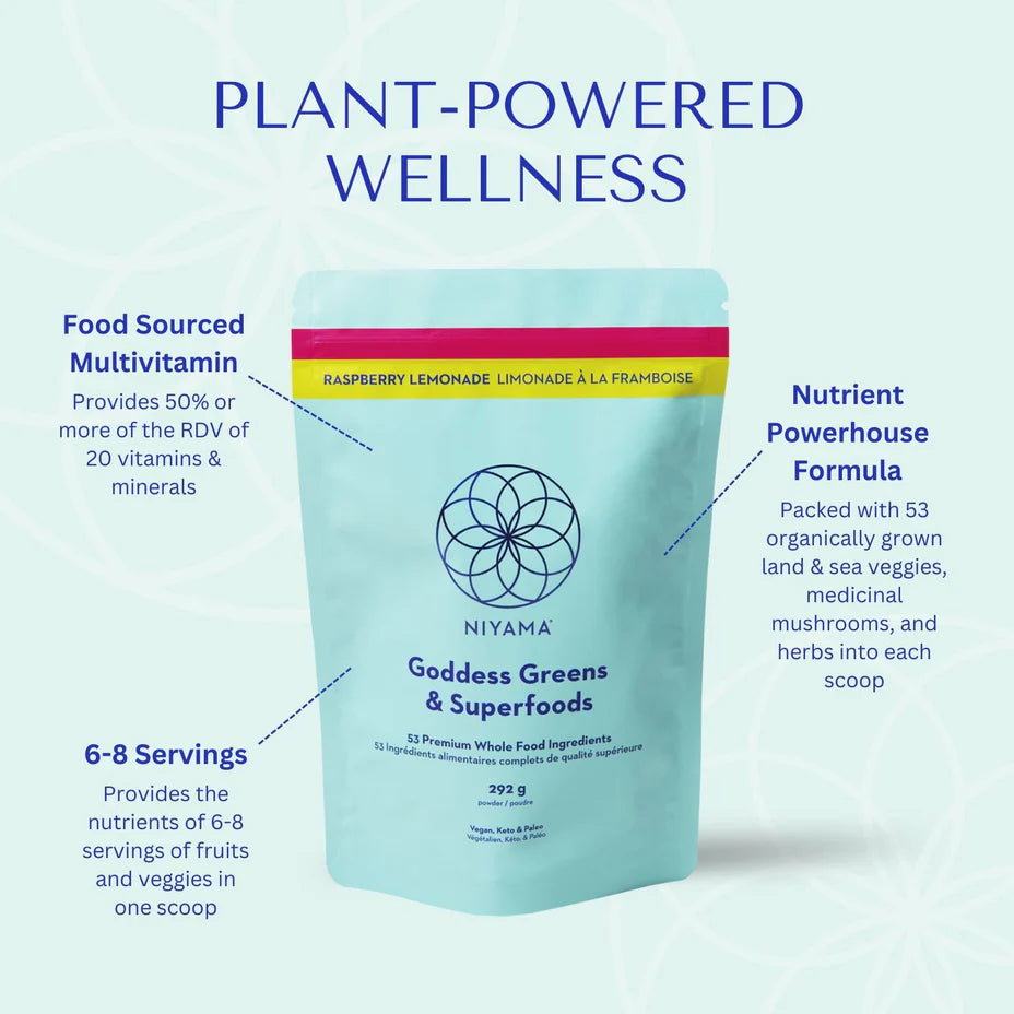 Goddess Greens + Superfoods Raspberry Lemonade -30 serving