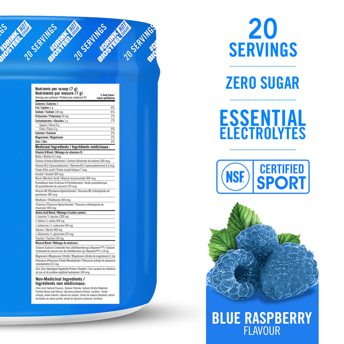 Hydration Mix Blue Raspberry 140g