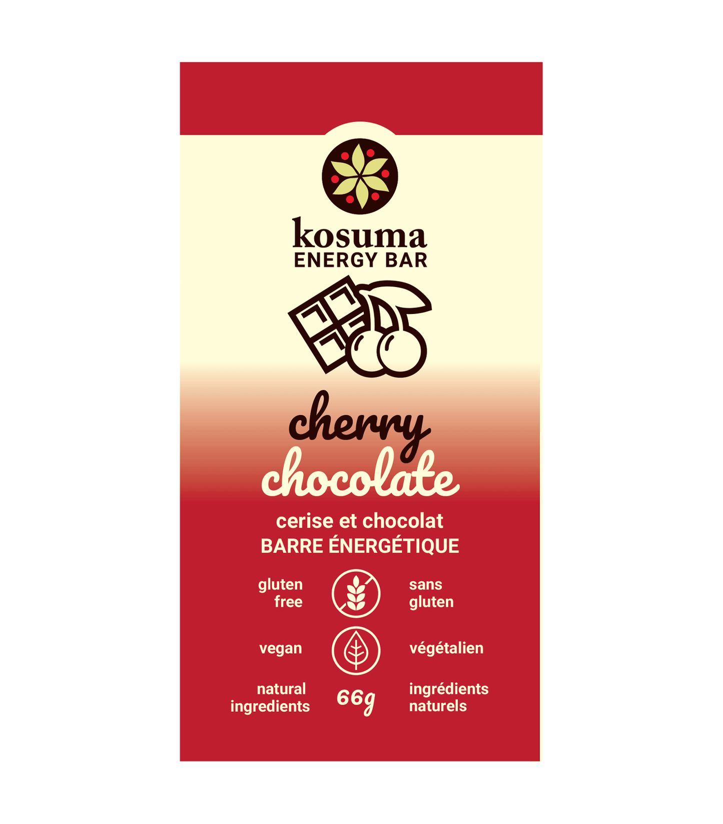 Energy Bar Cherry Chocolate 66g
