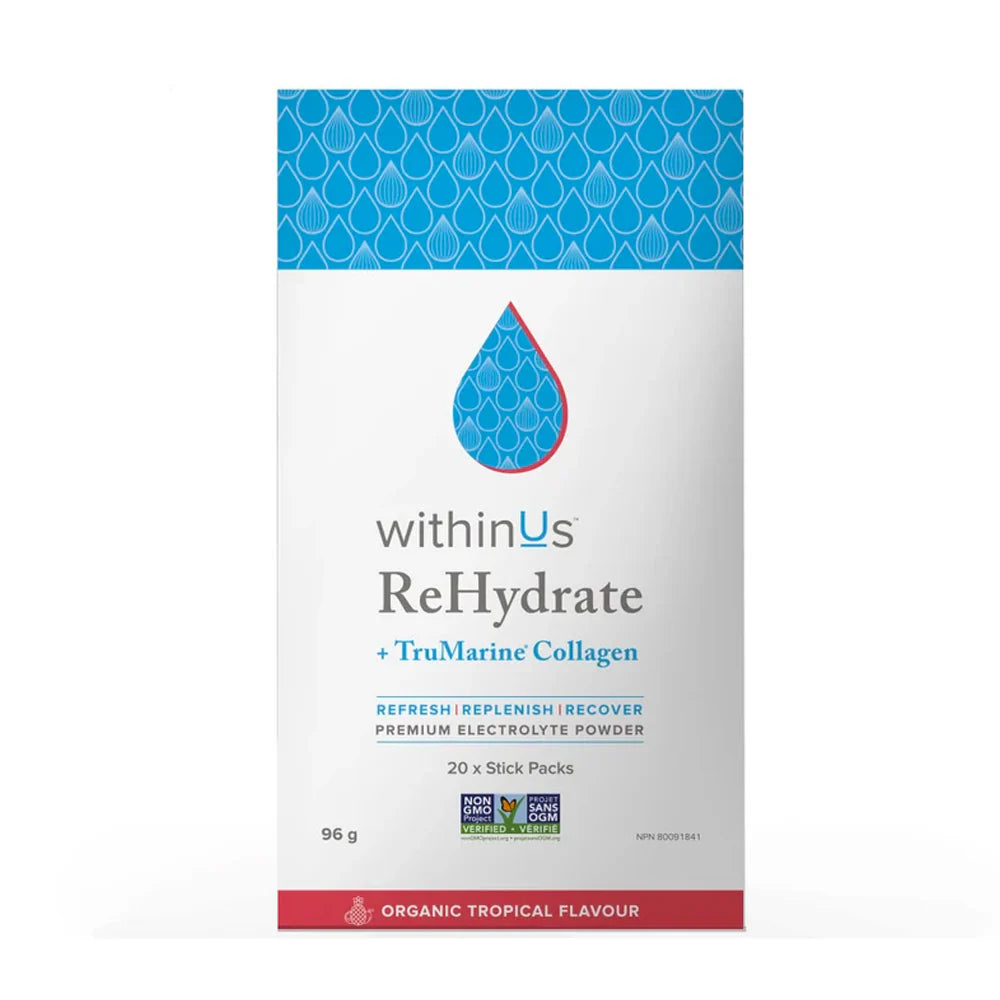 ReHydrate + TruMarine Collagen Tropical Fruit 20 packets