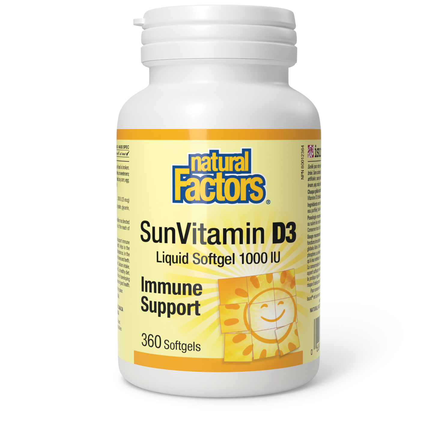 SunVitamin D3 1000IU 360gels