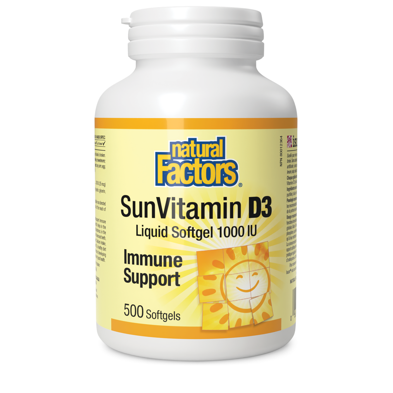 SunVitamin D3 1000IU 500gels