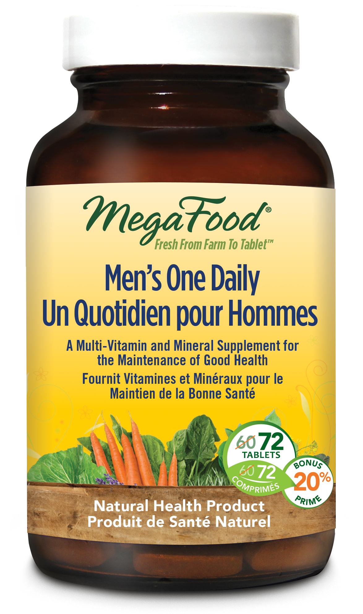 Men’s One Daily 72 tabs bonus bottle