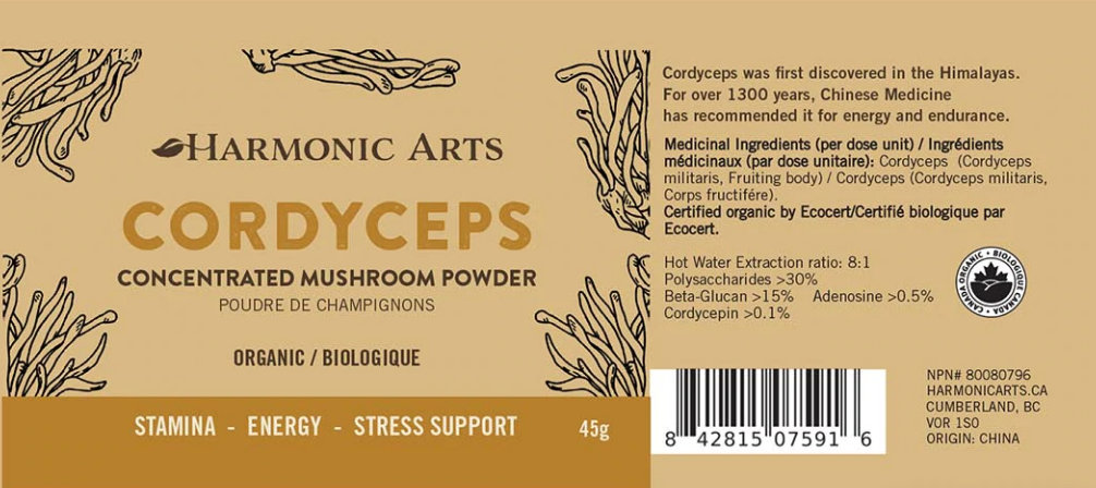 Cordyceps Mushroom extract powder 45g